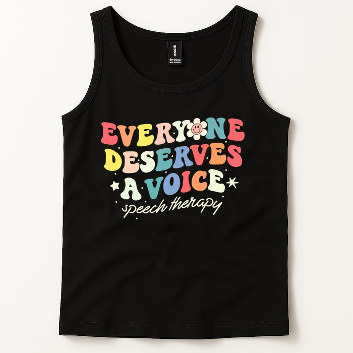 Funny Speech Therapy Speech Language Pathologist SLP Team Tank Top