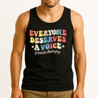 Funny Speech Therapy Speech Language Pathologist SLP Team Tank Top