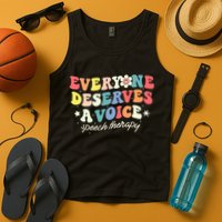 Funny Speech Therapy Speech Language Pathologist SLP Team Tank Top