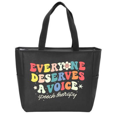Funny Speech Therapy Speech Language Pathologist SLP Team Zip Tote Bag