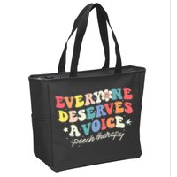Funny Speech Therapy Speech Language Pathologist SLP Team Zip Tote Bag