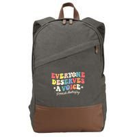 Funny Speech Therapy Speech Language Pathologist SLP Team Cotton Canvas Backpack