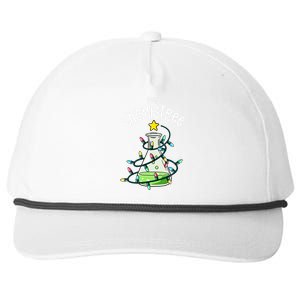 Funny Science Teacher Oh Chemistree Chemistry Christmas Snapback Five-Panel Rope Hat