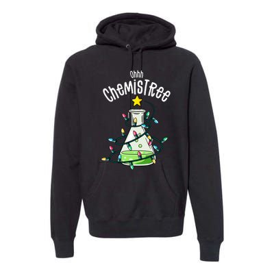 Funny Science Teacher Oh Chemistree Chemistry Christmas Premium Hoodie