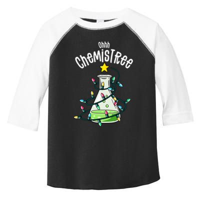 Funny Science Teacher Oh Chemistree Chemistry Christmas Toddler Fine Jersey T-Shirt