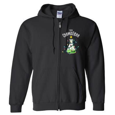 Funny Science Teacher Oh Chemistree Chemistry Christmas Full Zip Hoodie