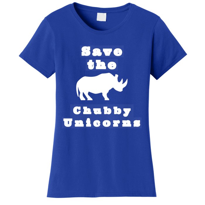 Funny Save The Chubby Unicorns Meaningful Gift Women's T-Shirt