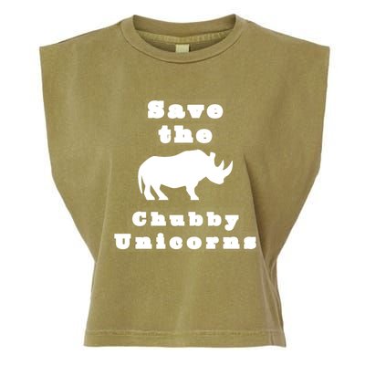 Funny Save The Chubby Unicorns Meaningful Gift Garment-Dyed Women's Muscle Tee