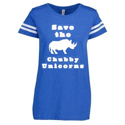 Funny Save The Chubby Unicorns Meaningful Gift Enza Ladies Jersey Football T-Shirt