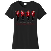 Funny Santa Trump Have Yourself A Merry Maga Christmas Xmas Women's T-Shirt