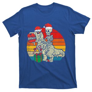 Funny Santa Trex Mummy Skeleton Christmas T-Shirt