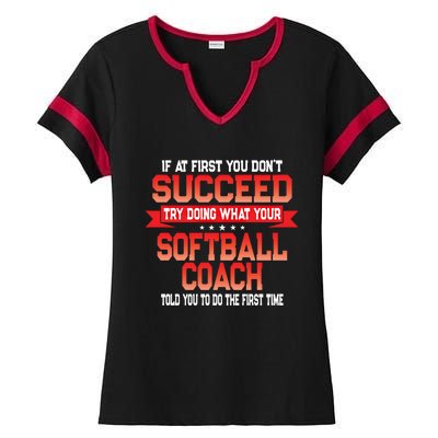 Fun Softball Team Coach Saying Funny Coaches Quote Gift Ladies Halftime Notch Neck Tee