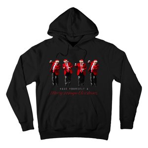 Funny Santa Trump Have Yourself A Merry Maga Christmas Xmas Hoodie