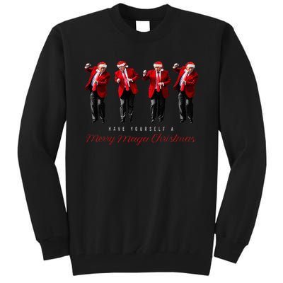 Funny Santa Trump Have Yourself A Merry Maga Christmas Xmas Tall Sweatshirt