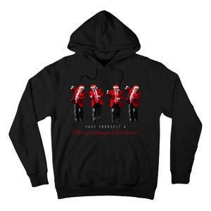 Funny Santa Trump Have Yourself A Merry Maga Christmas Xmas Tall Hoodie