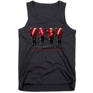 Funny Santa Trump Have Yourself A Merry Maga Christmas Xmas Tank Top