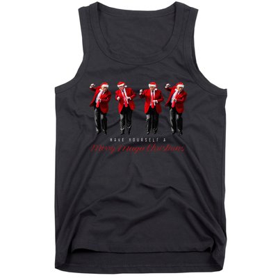 Funny Santa Trump Have Yourself A Merry Maga Christmas Xmas Tank Top