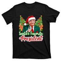 Funny Santa Trump 2024 SantaS Favorite President Christmas Long Sleeve T-Shirt