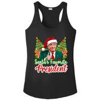 Funny Santa Trump 2024 SantaS Favorite President Christmas Long Sleeve Ladies PosiCharge Competitor Racerback Tank