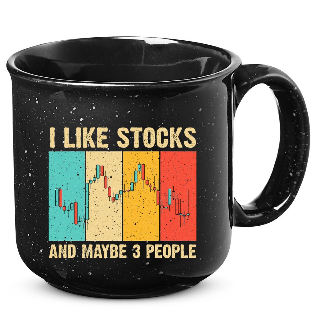 Funny Stock Trading Stockbroker Day Trading Marketing Lovers 15oz Campfire Ceramic Mug