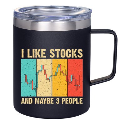 Funny Stock Trading Stockbroker Day Trading Marketing Lovers 12oz Stainless Steel Coffee Mug