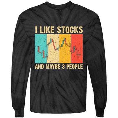Funny Stock Trading Stockbroker Day Trading Marketing Lovers Tie-Dye Long Sleeve Shirt