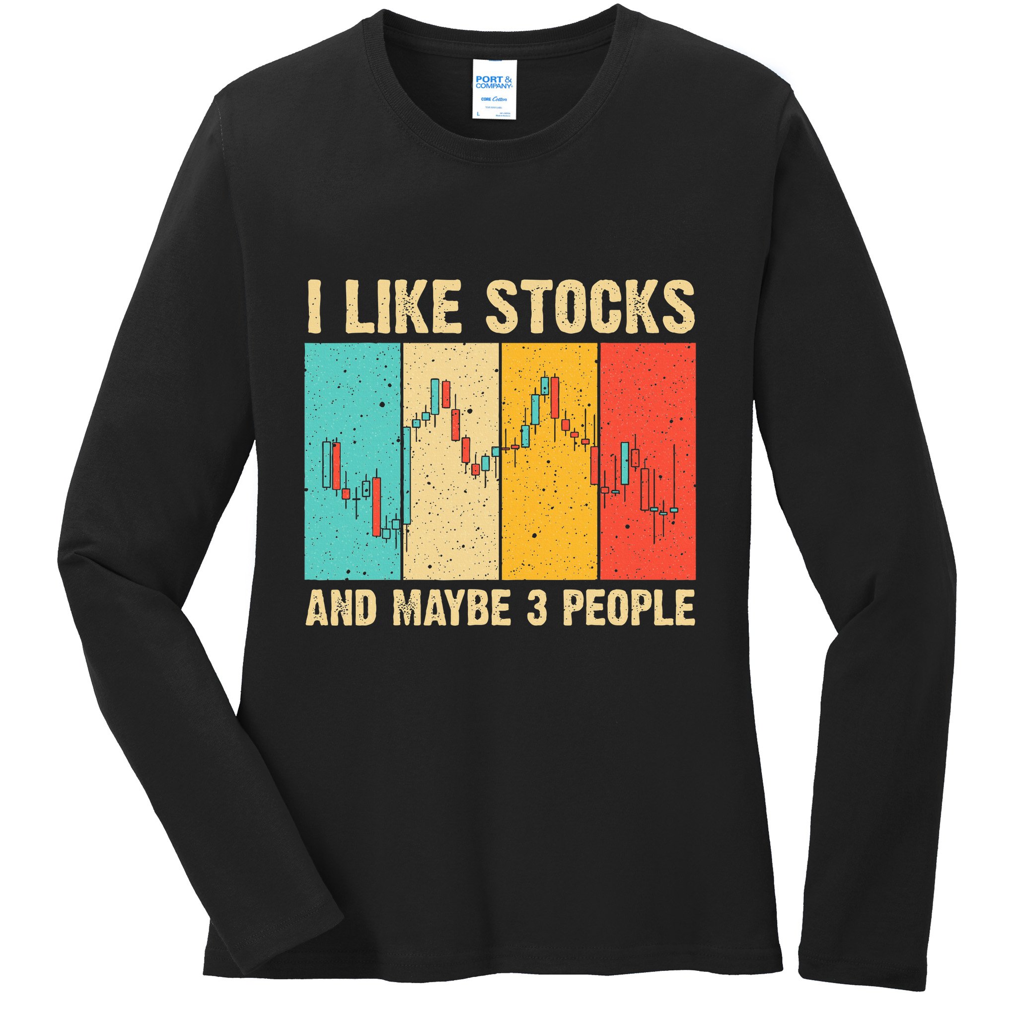 Funny Stock Trading Stockbroker Day Trading Marketing Lovers Ladies Long Sleeve Shirt