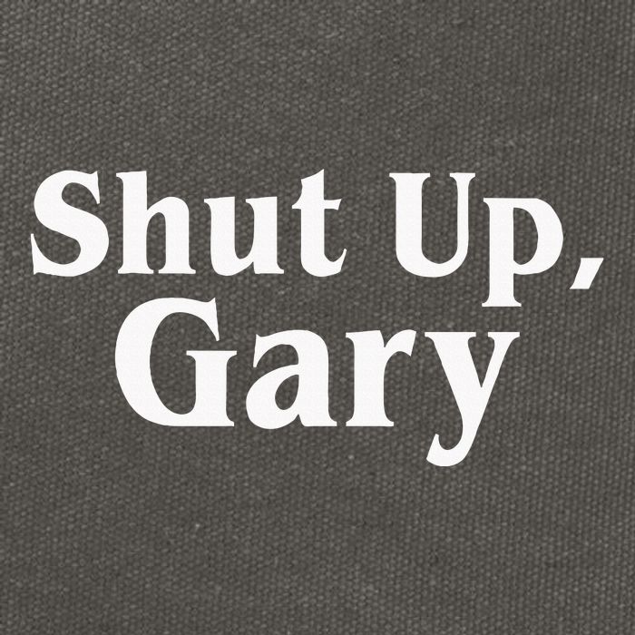 Football Shut Up Gary Cotton Canvas Backpack