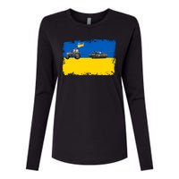 Farmer Support Ukraine Womens Cotton Relaxed Long Sleeve T-Shirt