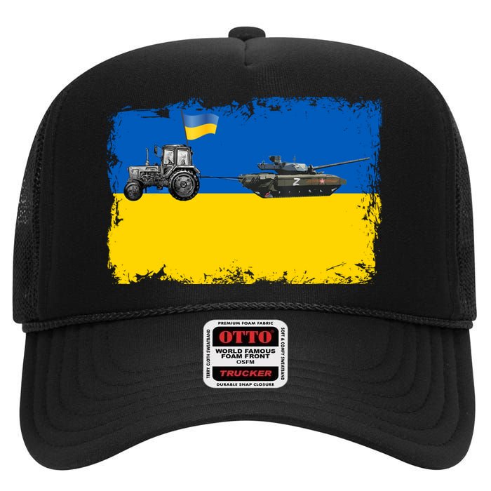 Farmer Support Ukraine High Crown Mesh Back Trucker Hat