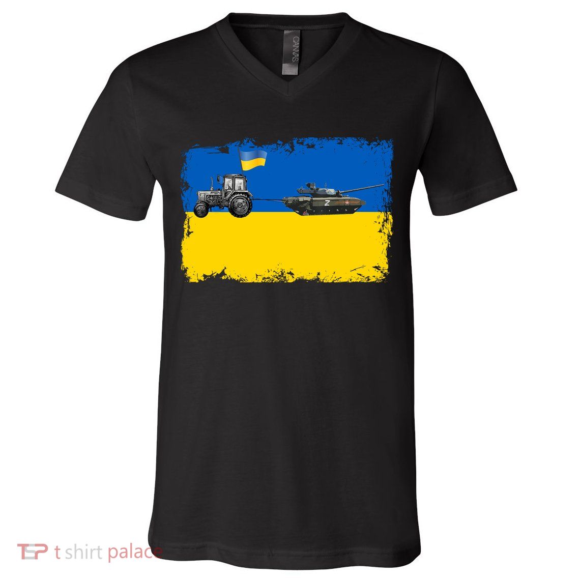 Farmer Support Ukraine V-Neck T-Shirt