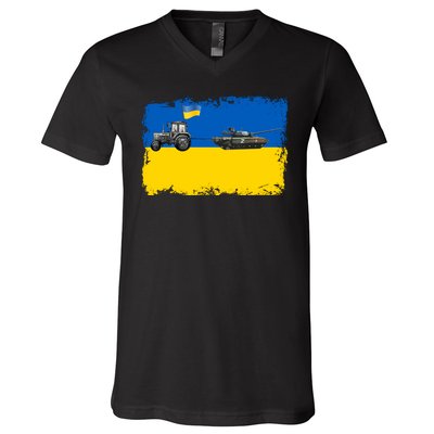 Farmer Support Ukraine V-Neck T-Shirt