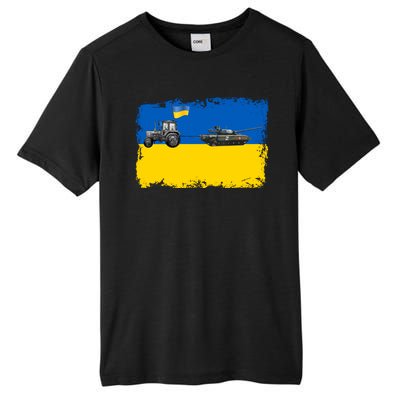 Farmer Support Ukraine Tall Fusion ChromaSoft Performance T-Shirt