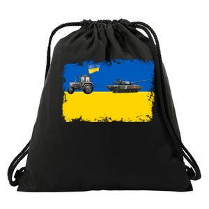 Farmer Support Ukraine Drawstring Bag