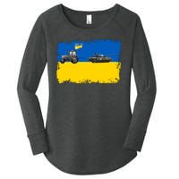 Farmer Support Ukraine Women's Perfect Tri Tunic Long Sleeve Shirt