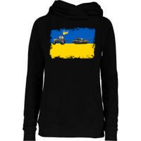 Farmer Support Ukraine Womens Funnel Neck Pullover Hood