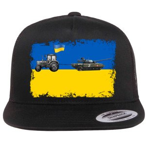 Farmer Support Ukraine Flat Bill Trucker Hat