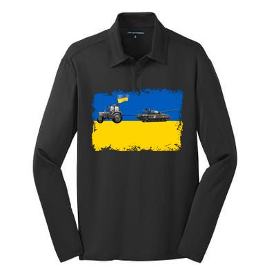 Farmer Support Ukraine Silk Touch Performance Long Sleeve Polo