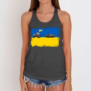 Farmer Support Ukraine Women's Knotted Racerback Tank