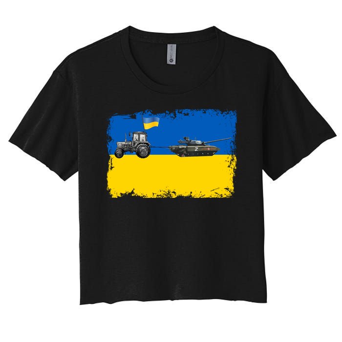 Farmer Support Ukraine Women's Crop Top Tee