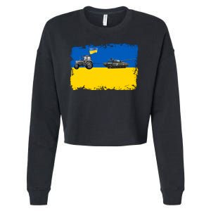 Farmer Support Ukraine Cropped Pullover Crew