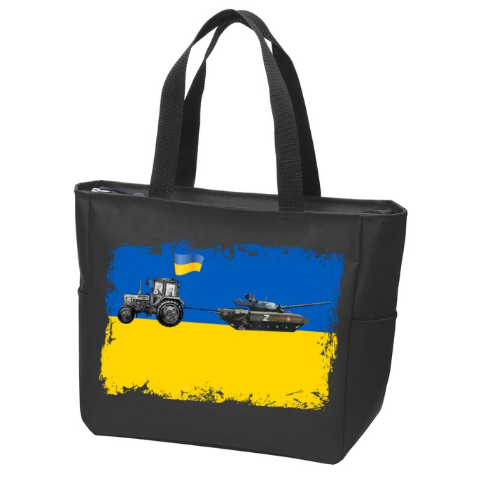 Farmer Support Ukraine Zip Tote Bag