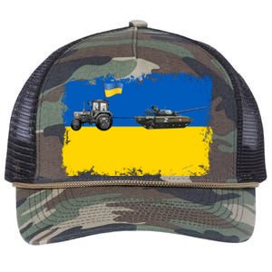 Farmer Support Ukraine Retro Rope Trucker Hat Cap