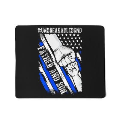 Father Son Unbreakable Bond USA Flag Patriotic Mousepad