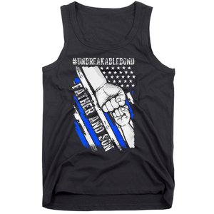 Father Son Unbreakable Bond USA Flag Patriotic Tank Top