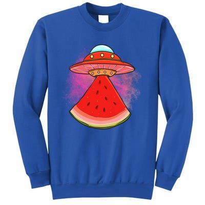 Funny Summer Ufo Watermelon Slice Gift Sweatshirt