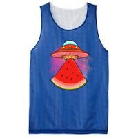 Funny Summer Ufo Watermelon Slice Gift Mesh Reversible Basketball Jersey Tank