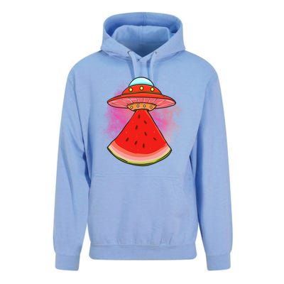 Funny Summer Ufo Watermelon Slice Gift Unisex Surf Hoodie