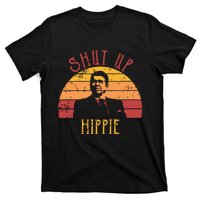 Funny Shut Up Hippie Ronald Regan Conservative Anti Liberal Vneck T-Shirt