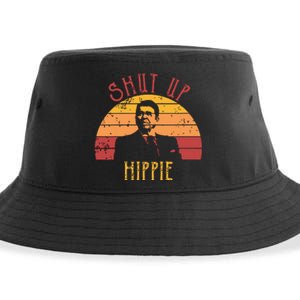 Funny Shut Up Hippie Ronald Regan Conservative Anti Liberal Vneck Sustainable Bucket Hat